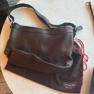 Coach Dark Brown Leather Crossbody Bag
